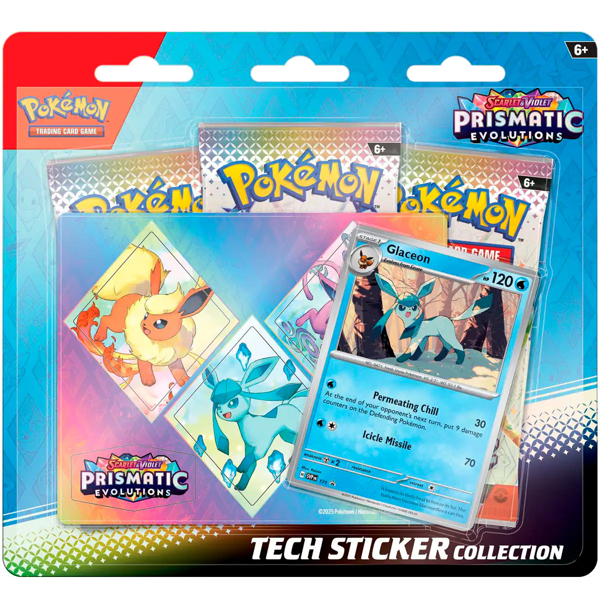 Prismatic Evolutions Tech Sticker Collection Glaceon