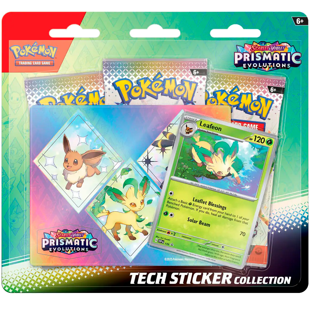 Prismatic Evolutions Tech Sticker Collection Leafeon